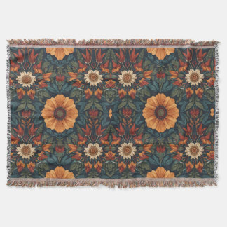 Retro bloemendekentje voor nieuw huis deken