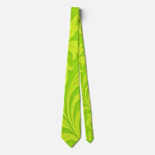 retro bloemendesign stropdas (Voorkant)