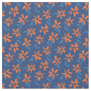 Retro bloemenpatroon in boho stijl. Abstract Daisy Stof