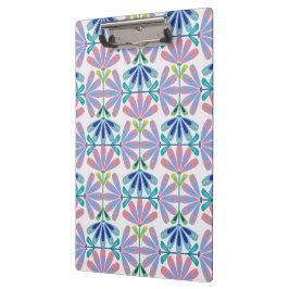 Retro bloemenserie klembord