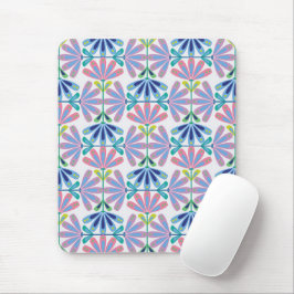 Retro bloemenserie muismat