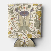 Retro bloemenverticaal naadloos ontwerp. blikjeskoeler (Voorkant)