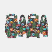 Retro, bloempatroon bedankdoosjes (Uitgevouwen)