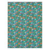 Retro, bloempatroon tafelkleed (Voorkant)