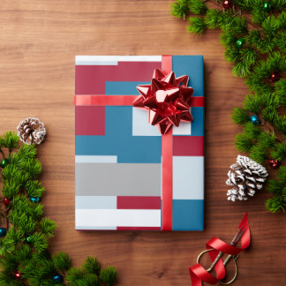 Retro Blok Design 4 Cadeaupapier