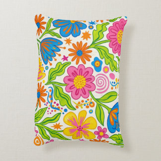 Retro Bloom Bloemen Accent Kussen