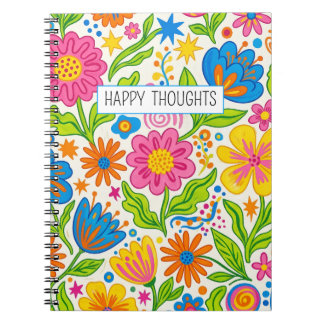 Retro Bloom Bloemstuk Notitieboek