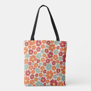 Retro Bloom Canvas tas