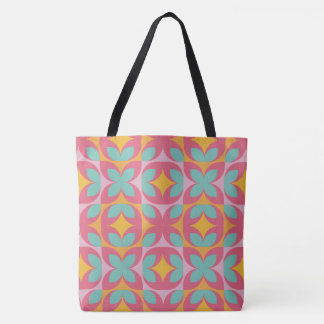 Retro Bloom Mozaïek Draagtas