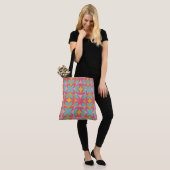 Retro Bloom Mozaïek Draagtas (Op model)