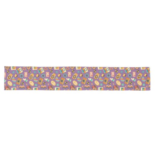 Retro Bloom Runner 70s Pastel Table Magic Lange Tafelloper (Horizontaal)
