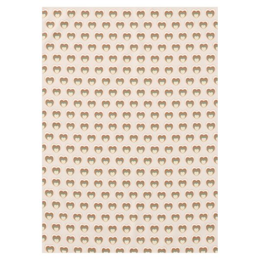 Retro Bloom Tablecloth Brown Green Cozy Accent Tafelkleed (Voorkant)