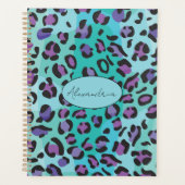 Retro Blue and Purple Leopard Print (Devant)