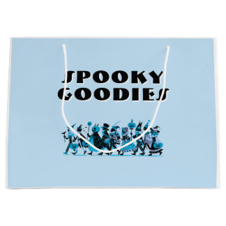 Retro Blue&Blue Spooky Goodies Halloween Groot Cadeauzakje