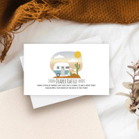 Retro Blue Camper Desert Baby shower Diaper