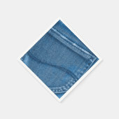 Retro Blue Denim textuur Servet (Hoek)