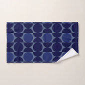 Retro Blue geometrisch Bad Handdoek (Handdoek)