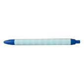 Retro Blue Gingham Checkered Pattern Achtergrond Zwarte Inkt Pen (Voorkant)