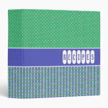 Retro Blue Green Recipe Multomap - 1,5 inch