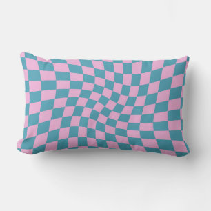 Retro Blue Pink Pastel met kookplaat Kussen