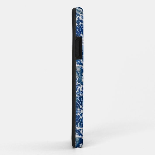 Retro Blue Poppy Ming Dynasty China Case-Mate iPhone Case (Achterkant/rechts)