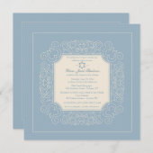 Retro Blue Star de David Invitation (Devant / Derrière)