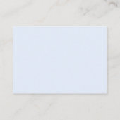 Retro Blue Wavy Lijst Baby Registry QR Code Informatiekaartje (Achterkant)