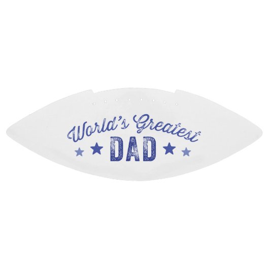 Retro Blue World's grootste vader American Football (Paneel)