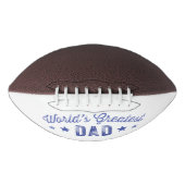Retro Blue World's grootste vader American Football (Voorkant)