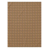 Retro Blue Yellow Brown Java Coffee Beans Patroon Tafelkleed (Voorkant)