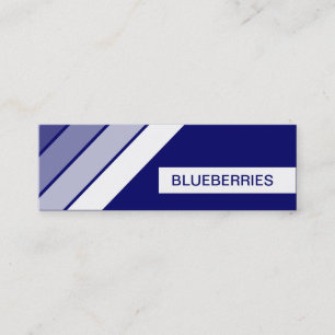 retro BLUEBERRIES Mini Visitekaartje