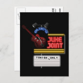 Retro Blues Juke Joint Briefkaart (Voorkant / Achterkant)