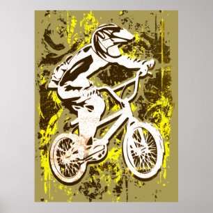 Retro Bmx Racing - Bmx Bike - Bmx Poster Imprimer