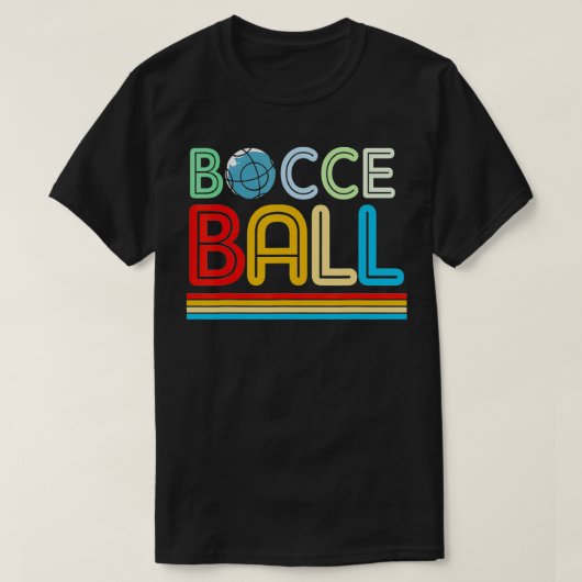 Retro Bocce Ball T-shirt (Design voorkant)
