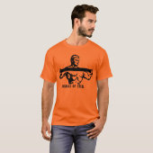 Retro Bodybuilder Adverteren Ontwerp T-shirt (Voorkant volledig)