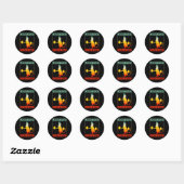 Retro Bodybuilding Lab Rat By Day Gym Rat By Night Ronde Sticker (Vel)