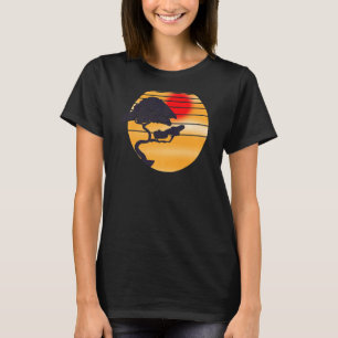 Retro Boeddhist Bonsai Japans Esthetisch Bonsai TR T-shirt