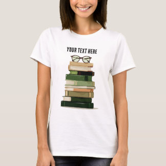 Retro Boekenliefhebber T-shirt