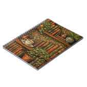 Retro boekliefhebber kunst notitieboek (Linkerzijde)