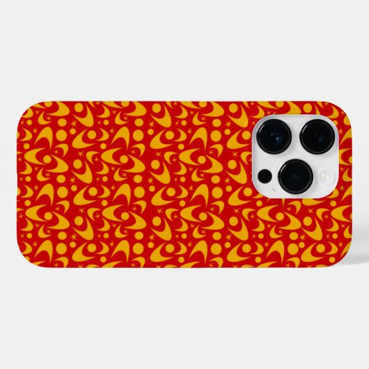 Retro Boemerangs Case-Mate iPhone Case (Achterkant (horizontaal))