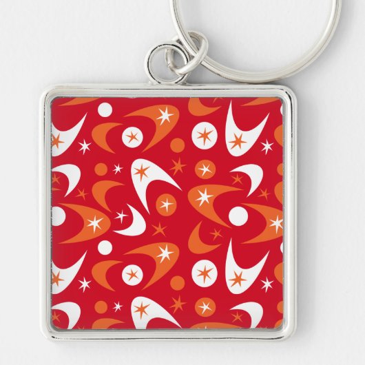 Retro Boemerangs Sleutelhanger (Voorkant)