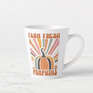 Retro Boerderij Fresh Pumpkins Latte Mok