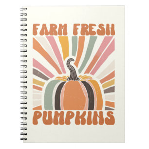 Retro Boerderij Fresh Pumpkins Notitieboek