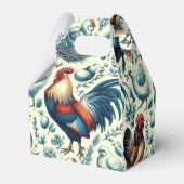 Retro Boerderij Roosterpatroon Bedankdoosjes (Voorkant Zijde)