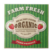 Retro Boerderij: vers Poster ontwerp Tegeltje (Voorkant)