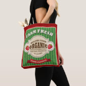 Retro Boerderij: vers Poster ontwerp Tote Bag (Dichtbij)