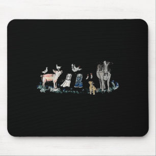 Retro Boerderijdieren Meme Boerderijdieren Hangen Muismat