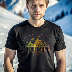 Retro Bogus Basin Ski Avontuur wacht T-shirt