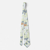 Retro Bohemian Muted Funky Groovy Abstract Camo Stropdas (Achterkant)