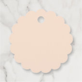 Retro Bohemian One Daisy Eerste Verjaardag Bedankjes Labels (Achterkant)